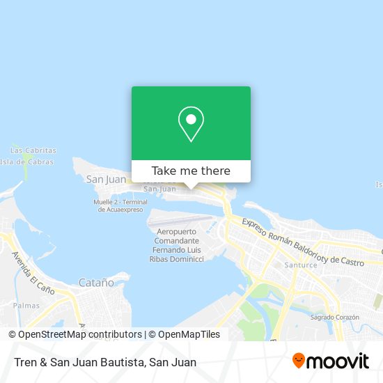 Tren & San Juan Bautista map