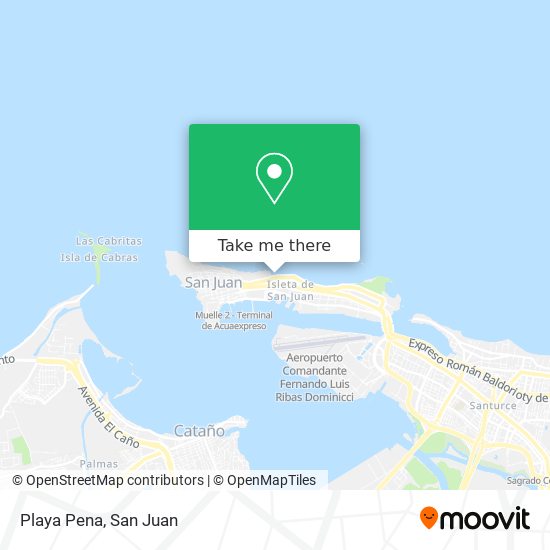 Playa Pena map