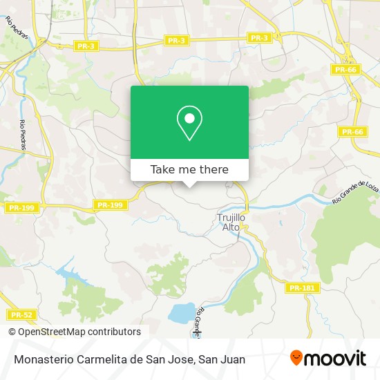 Monasterio Carmelita de San Jose map