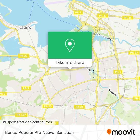 Banco Popular Pto Nuevo map