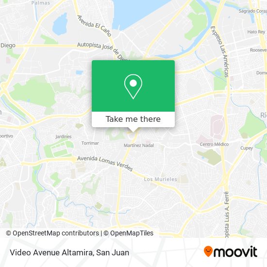 Video Avenue Altamira map