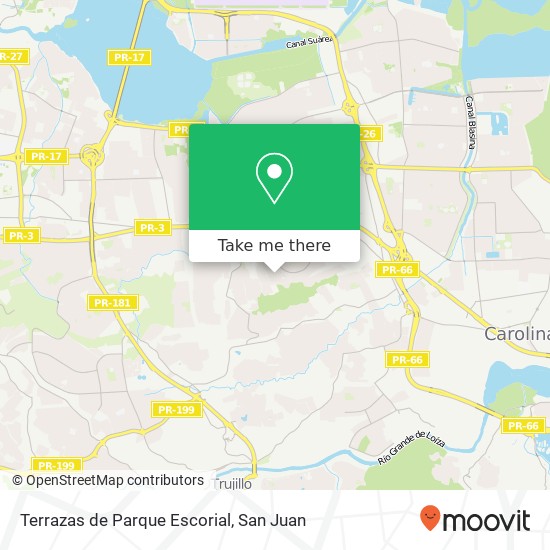 Terrazas de Parque Escorial map