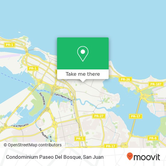 Condominium Paseo Del Bosque map