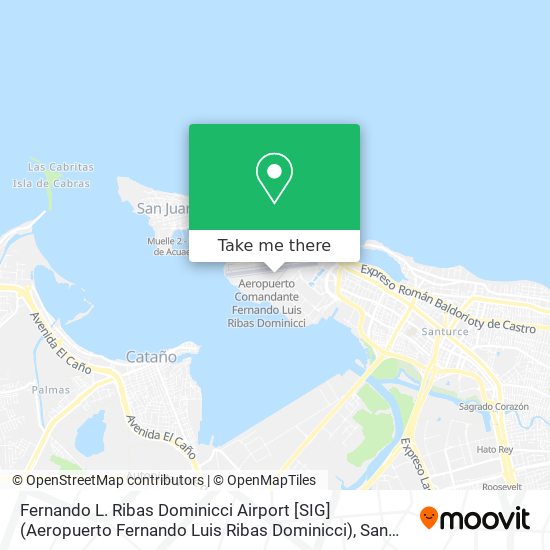 Fernando L. Ribas Dominicci Airport [SIG] (Aeropuerto Fernando Luis Ribas Dominicci) map