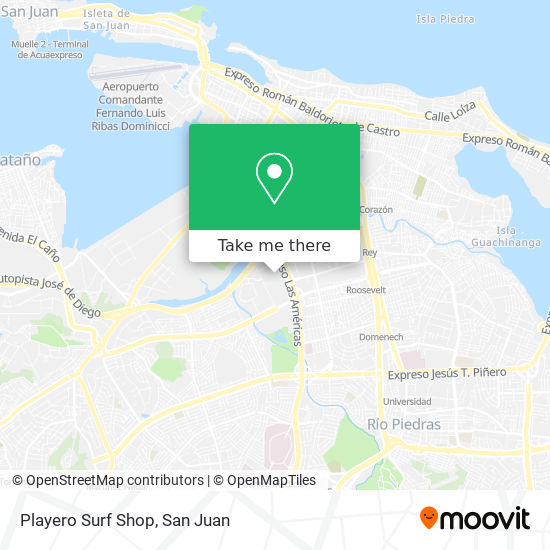 Playero Surf Shop map