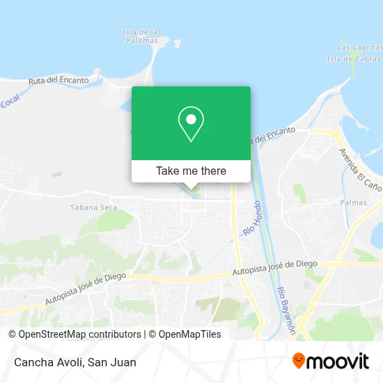 Cancha Avoli map