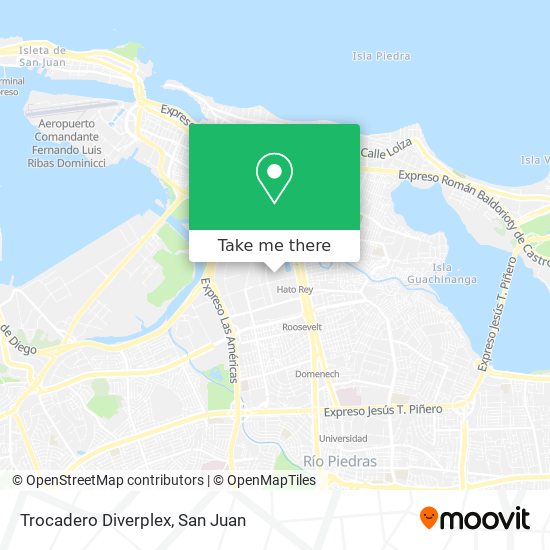Trocadero Diverplex map