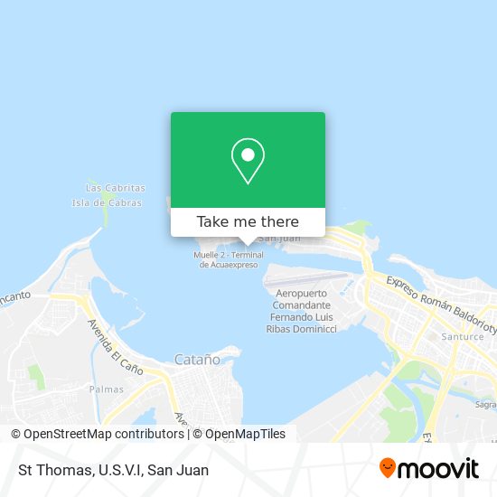 St Thomas, U.S.V.I map