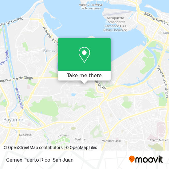 Cemex Puerto Rico map