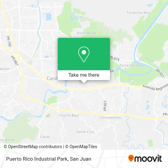 Mapa de Puerto Rico Industrial Park