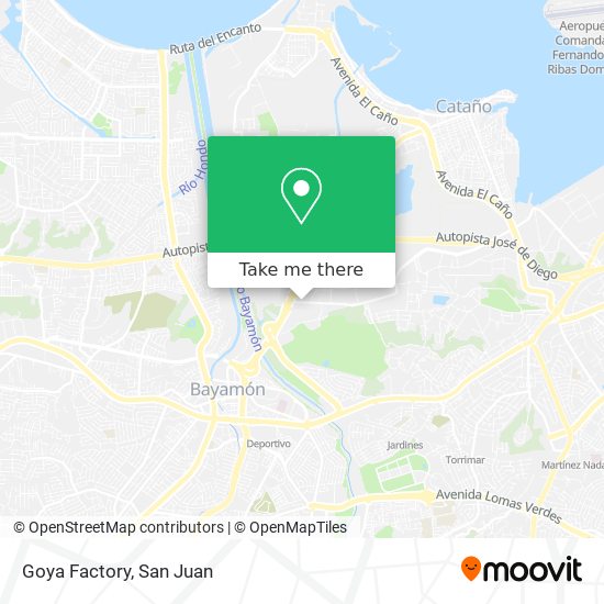 Goya Factory map