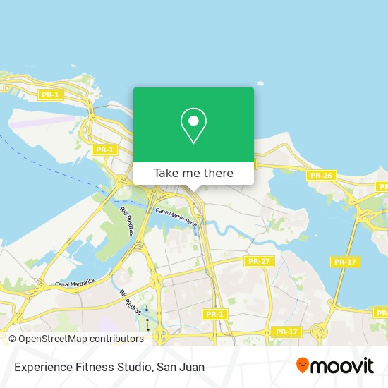 Experience Fitness Studio map
