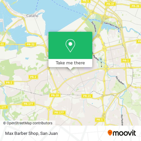 Max Barber Shop map