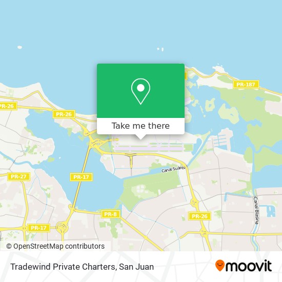 Tradewind Private Charters map