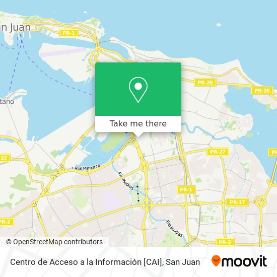 Centro de Acceso a la Información [CAI] map