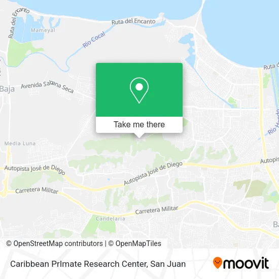 Mapa de Caribbean PrImate Research Center