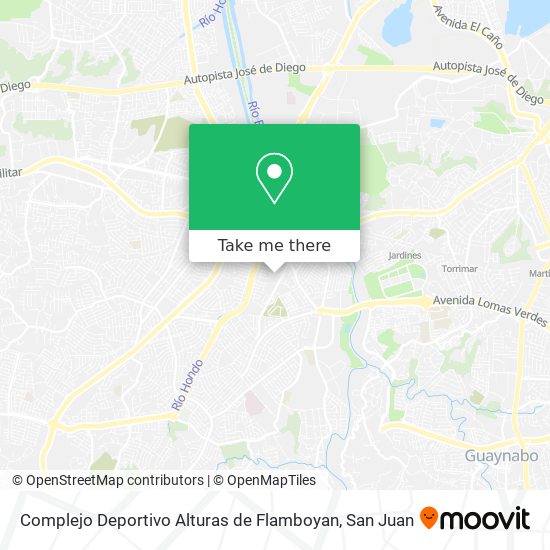 Complejo Deportivo Alturas de Flamboyan map