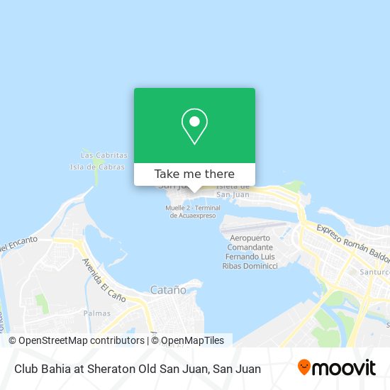 Club Bahia at Sheraton Old San Juan map