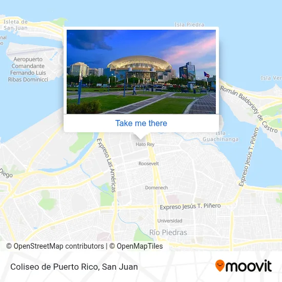 Mapa de Coliseo de Puerto Rico