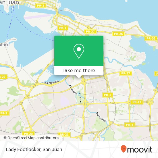 Lady Footlocker map
