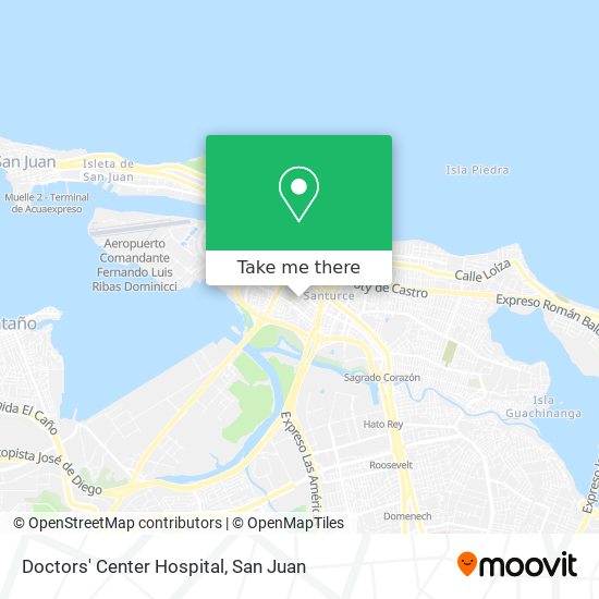 Doctors' Center Hospital map