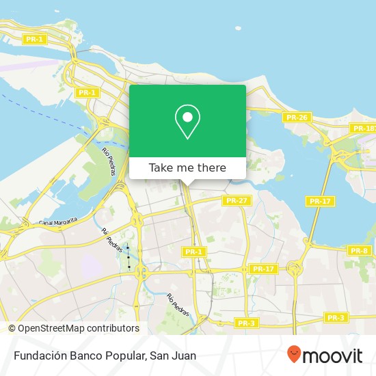 Fundación Banco Popular map