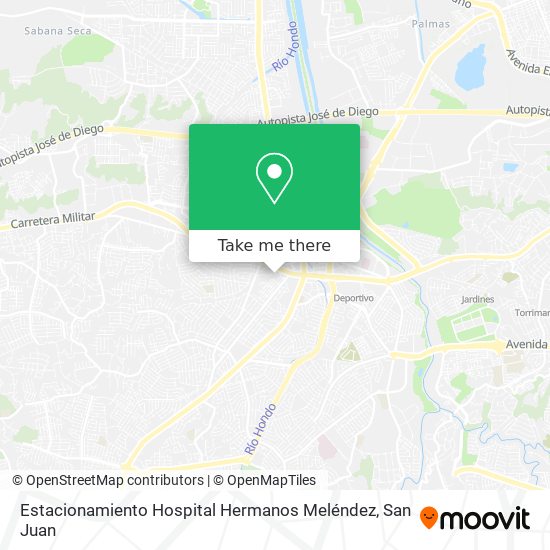 Estacionamiento Hospital Hermanos Meléndez map