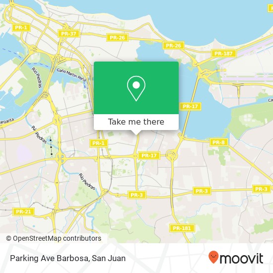 Parking Ave Barbosa map
