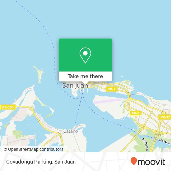 Covadonga Parking map