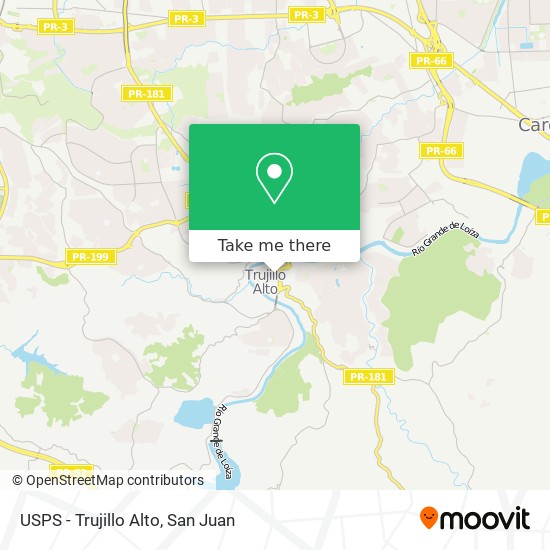 USPS - Trujillo Alto map