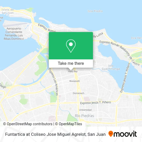 Mapa de Funtartica at Coliseo Jose Miguel Agrelot