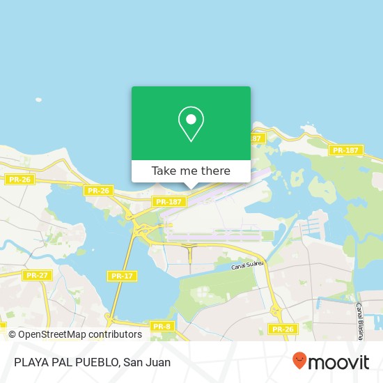 PLAYA PAL PUEBLO map