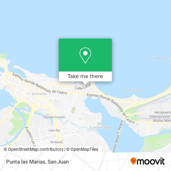 Punta las Marias map