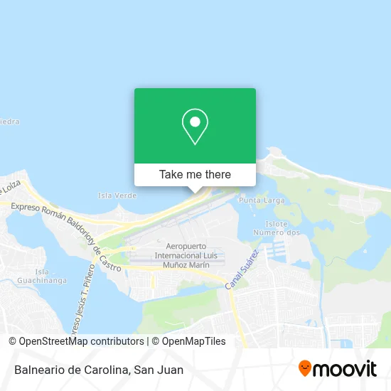 Mapa de Balneario de Carolina