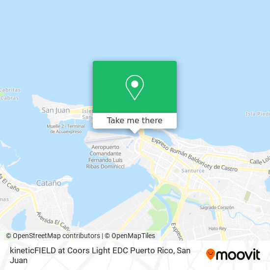 kineticFIELD at Coors Light EDC Puerto Rico map