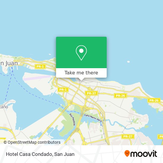 Hotel Casa Condado map