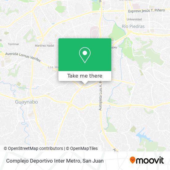 Complejo Deportivo Inter Metro map