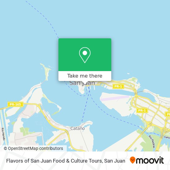 Flavors of San Juan Food & Culture Tours map