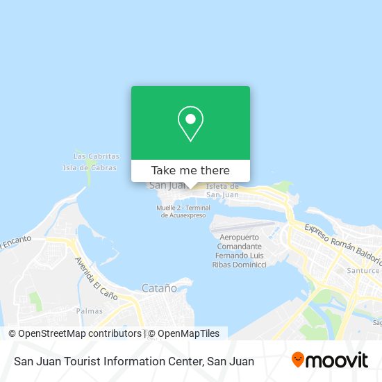 San Juan Tourist Information Center map