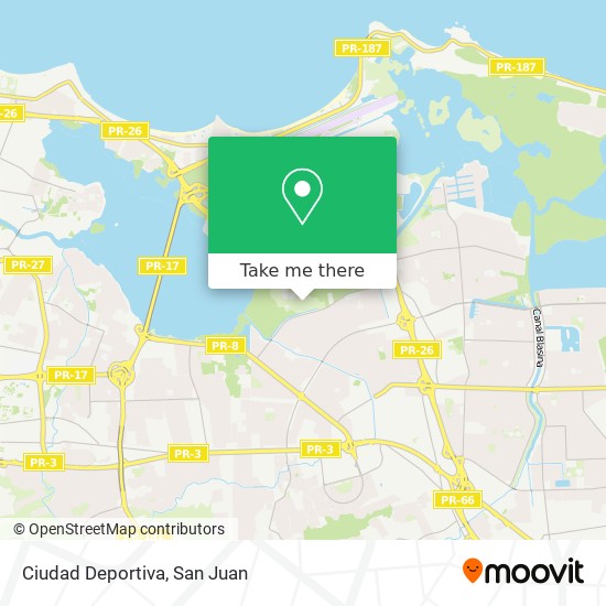 Ciudad Deportiva map