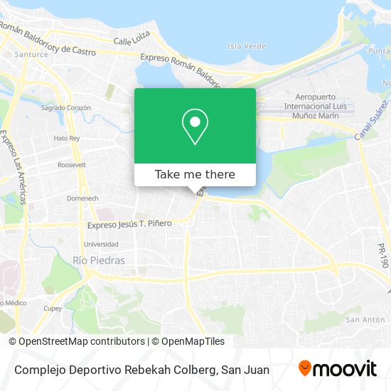 Mapa de Complejo Deportivo Rebekah Colberg