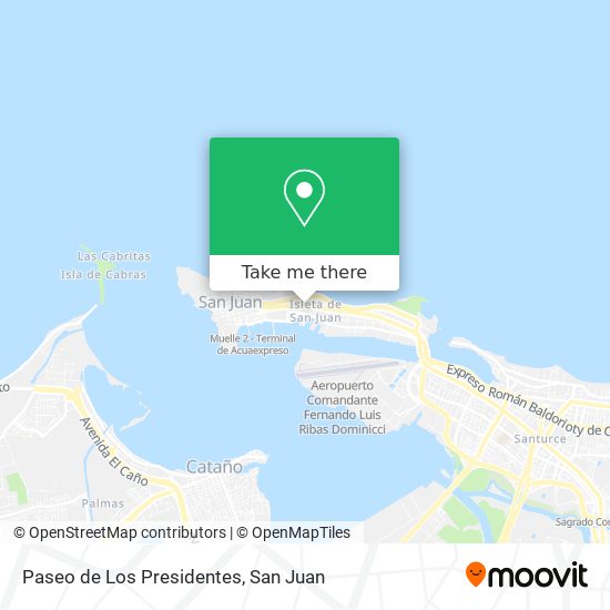 Paseo de Los Presidentes map