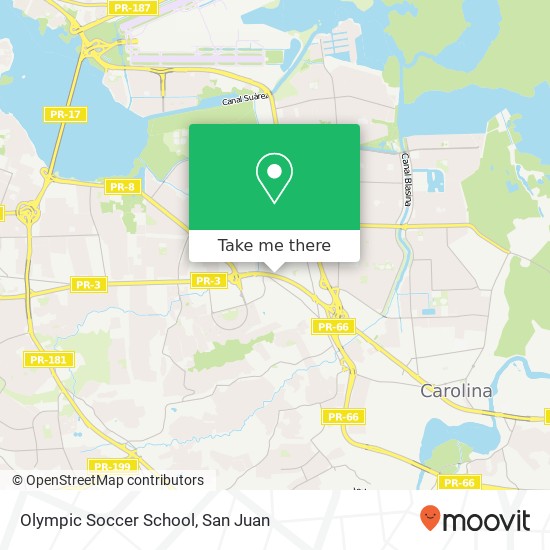 Olympic Soccer School map