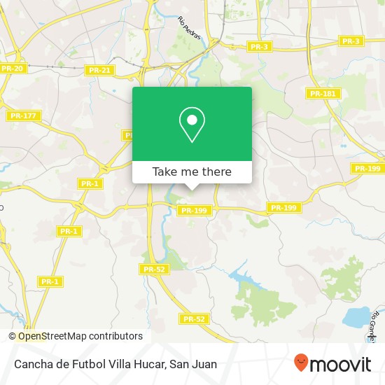 Cancha de Futbol Villa Hucar map
