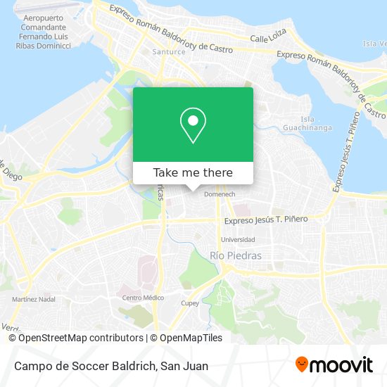 Campo de Soccer Baldrich map
