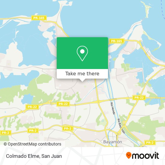 Colmado Elme map