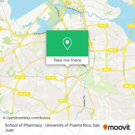 School of Pharmacy - University of Puerto Rico map