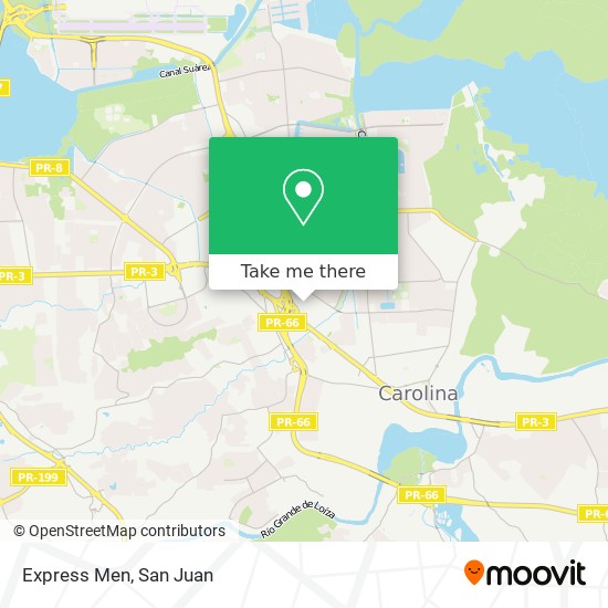 Express Men map