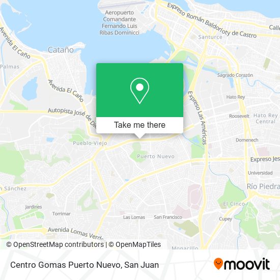 Centro Gomas Puerto Nuevo map