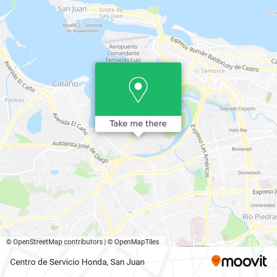 Centro de Servicio Honda map